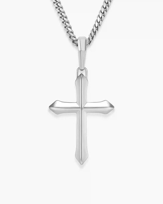 Architectural Cross Pendant