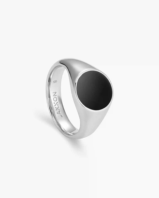 Circle Signet Ring Silver