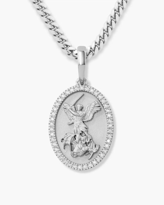 Youth Studded St. Michael Pendant