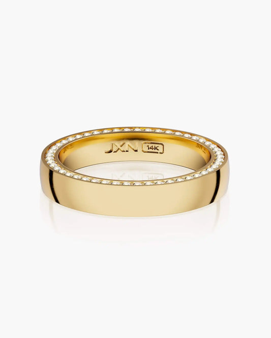Modern Classic Diamond Framed Band 4mm
